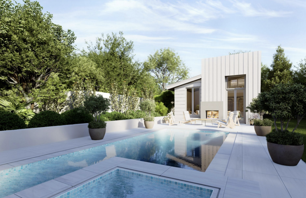 luxury contemporary pool design charlotte